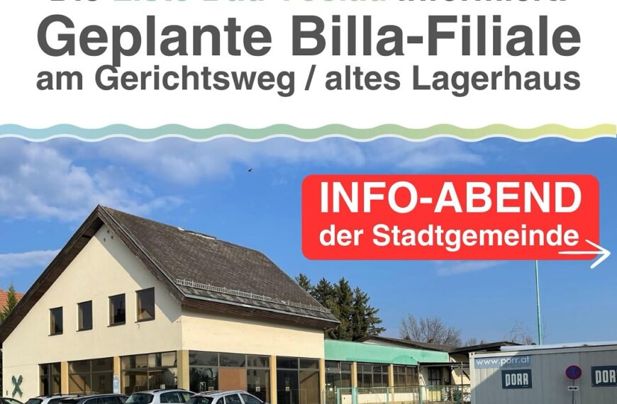 Ein kleiner Erfolg: Informationsveranstaltung zum Billa Gerichtsweg